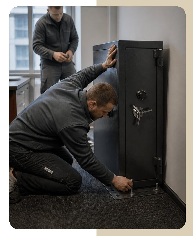Установка сейфа в офисе в Хабаровске от 5658 р. | ДвериЛегко-Хбр