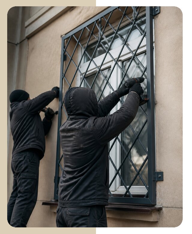 Установка антивандальных решеток на окна в Хабаровске